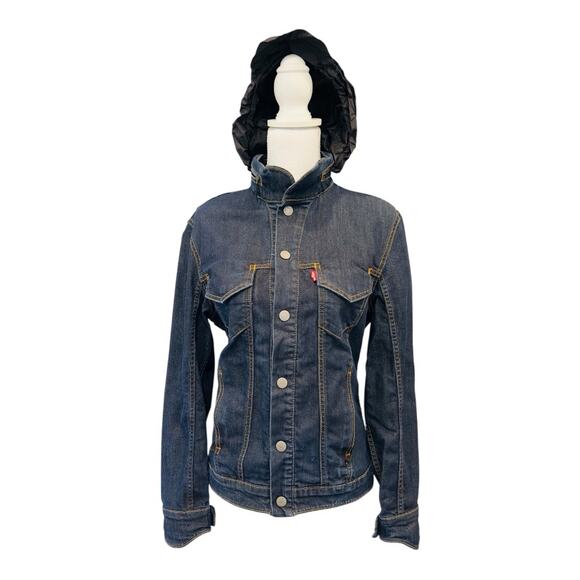 Levi's CommuterLevi's Commuter Trucker Jacket Vented Urban Cycle Men's with Hood - Picture 2 of 6